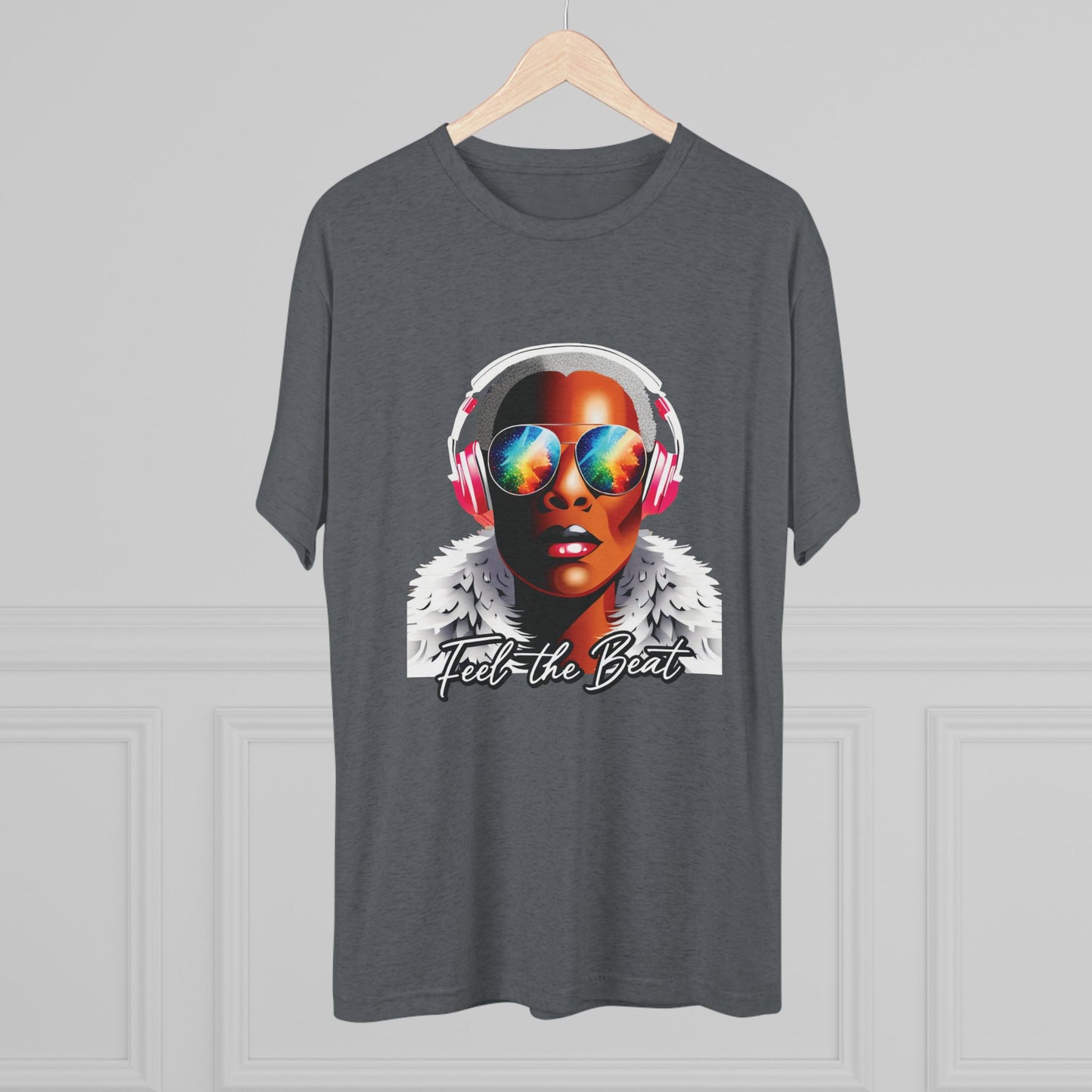 Feel the Beat - Unisex Tri-blend T-Shirt
