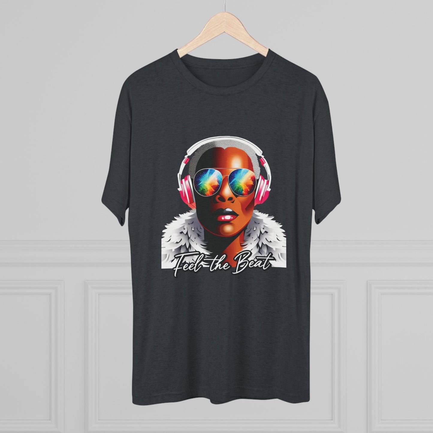Feel the Beat - Unisex Tri-blend T-Shirt
