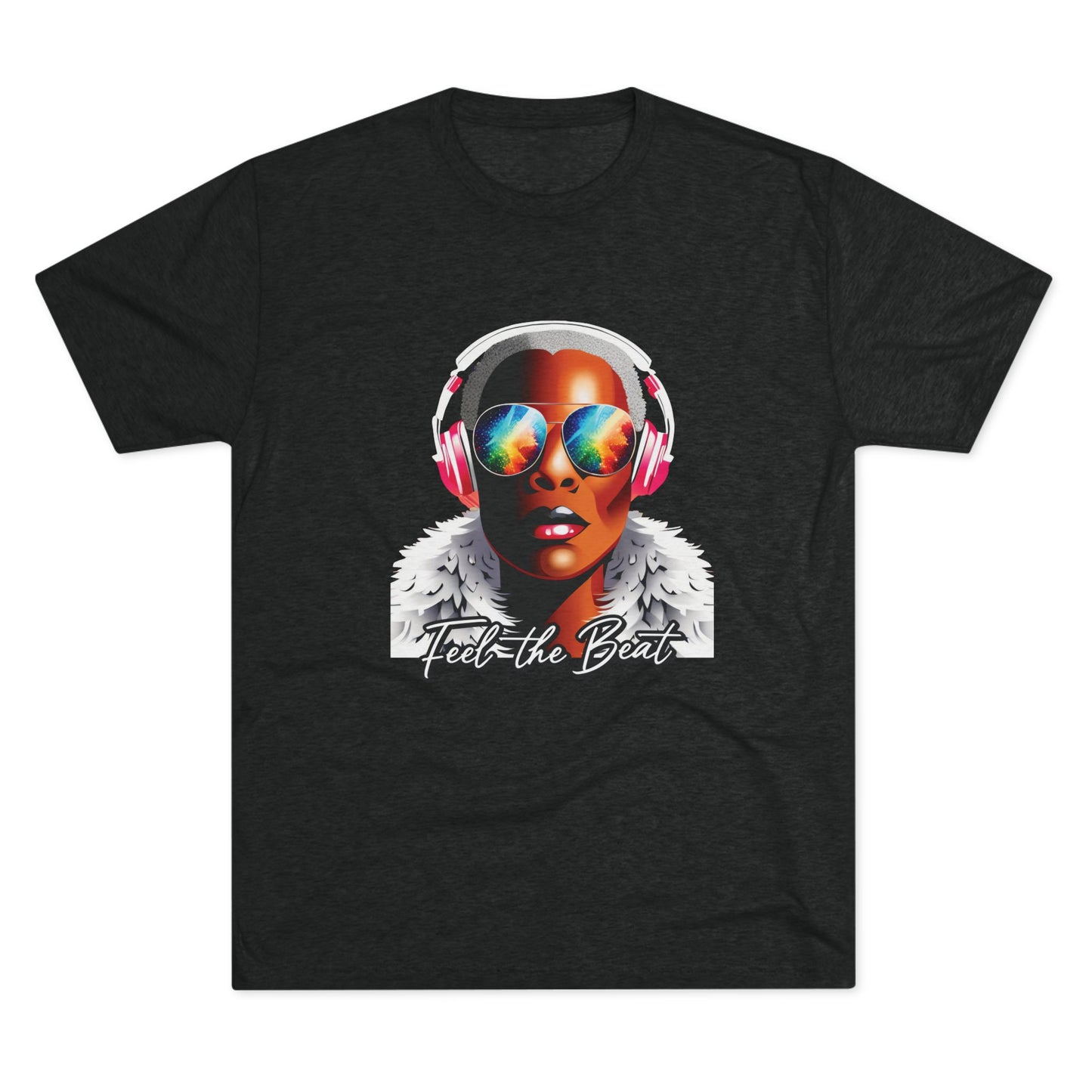 Feel the Beat - Unisex Tri-blend T-Shirt