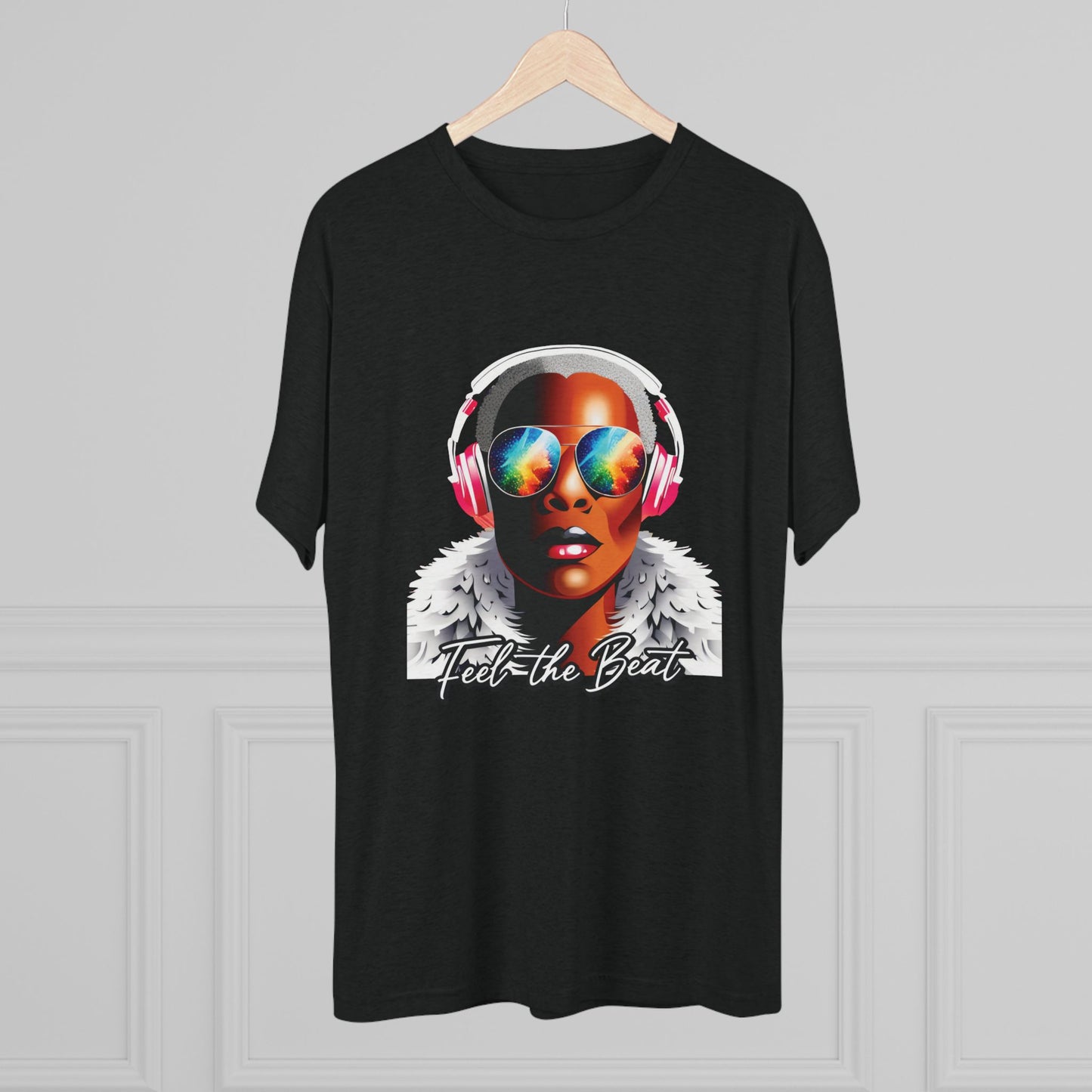 Feel the Beat - Unisex Tri-blend T-Shirt