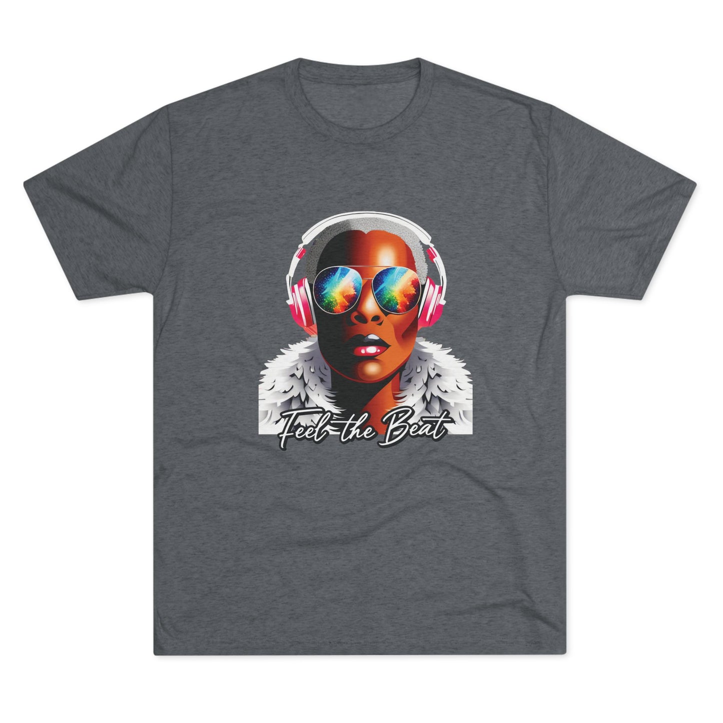 Feel the Beat - Unisex Tri-blend T-Shirt